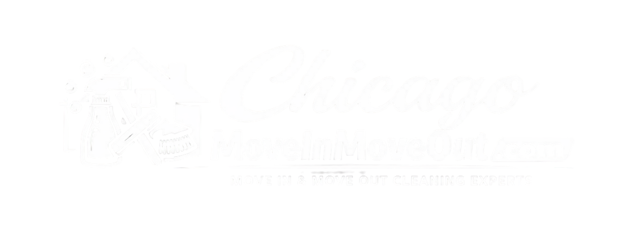 Chicago Move In Move Out cleaning logo with home cleaning logo